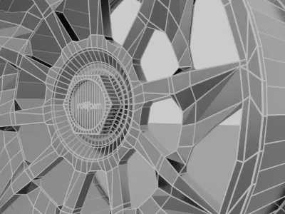 Rotiform CVT Low-poly 3D model