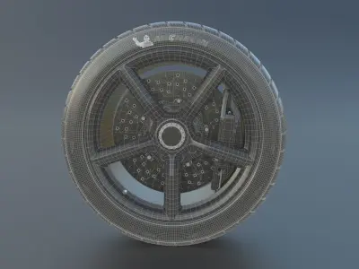  Koenigsegg Wheels Assembly Free 3D model