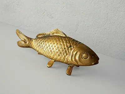 1960s Brass Koi 3D model