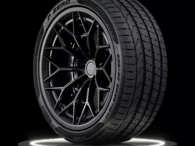 Pirelli 255 30 ZR20 92Y XL CLEAN 3D model