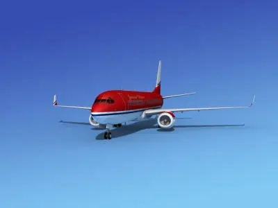 Boeing 737-800 Johnson Charter 3D model