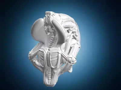 Xenomorph Alien Sculpture 3D print model