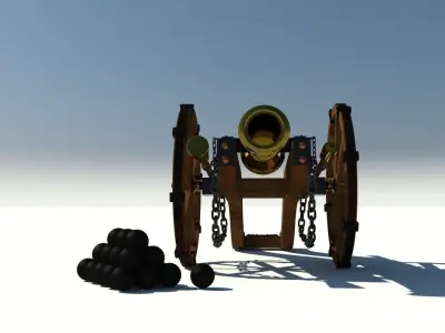 Cannon Louis XIV 3D model
