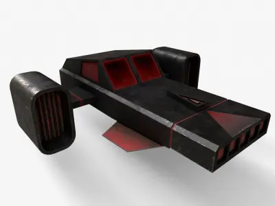 Sci-Fi Space Ship V3 Low-poly 3D model