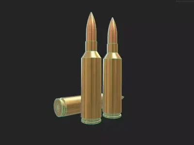 270 Winchester SM Ammo Low-poly 3D model