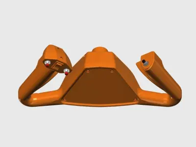 Editable Beechcraft King Air Yoke V1 3D print model