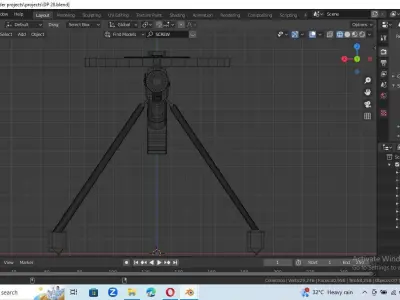 DP - 28 machine gun Low-poly 3D model