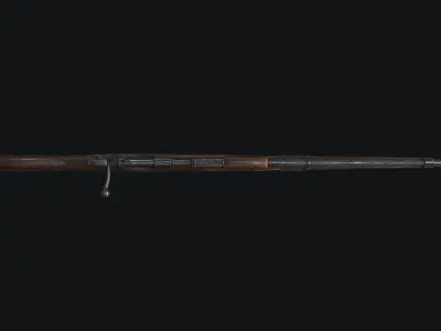 Mauser 98k Low-poly 3D model