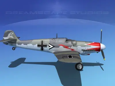 Messerschmitt BF-109 V14 3D model