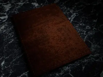 Model anim low poly book Free low-poly 3D model