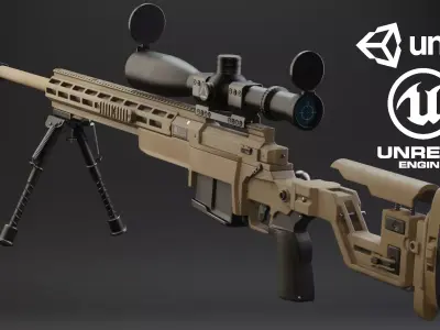 ASR AX-MKIII Low-poly 3D model