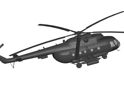 Mi-8MT Helicopter 3D model