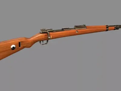Kar98k With Bayonet Mauser Karabiner Low-poly 3D Model Low-poly 3D model purchase