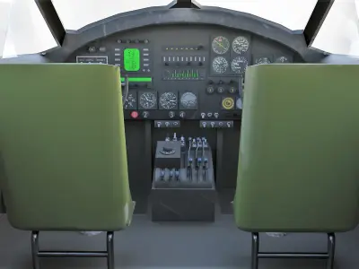 Boeing B-17 Flying Fortress WW2 Warplane Low-poly 3D model