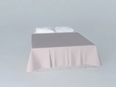 Double Bed  Free 3D model purchase