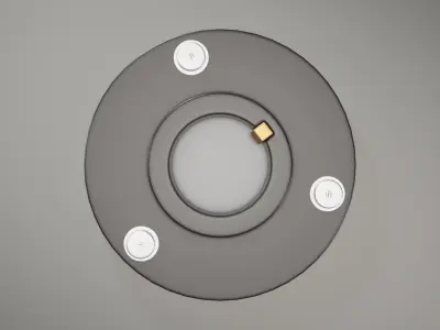 Round clip for cotter pin 3D model