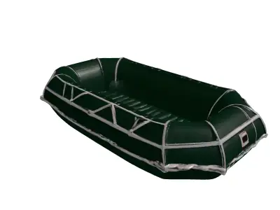 Military Grade Inflatable Raft 3D model
