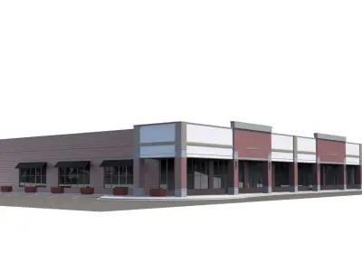Retail-002 commercial building 3D model
