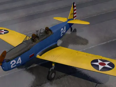 Fairchild PT-19 Cornell 3D model