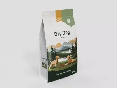 Dry Dog Food Low-poly 3D model