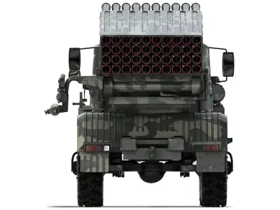 BM-21 Grad Ural 4320 2010 3D model
