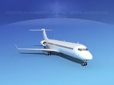 Comac ARJ21-700 Unmarked 2 3D model