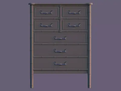 Art Deco Dresser Free 3D model