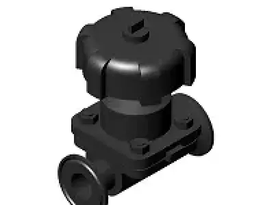 Sanitary Diaphragm Valve TC 1 in 3D model