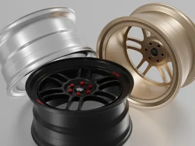 Enkei RPF1 Rims 3D model
