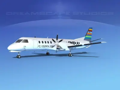SAAB 2000 BRA 3D model