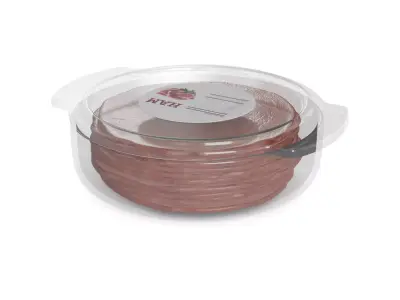 Deli sausages Cooked Ham 3D model