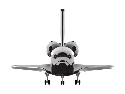 Space Shuttle Orbiter Detailed Rigged 3D Model for Simulations 3D model