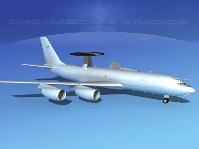 Boeing E-3D AEW RAF 3D model