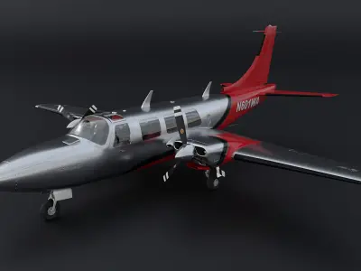 Piper Aerostar 700 3D model