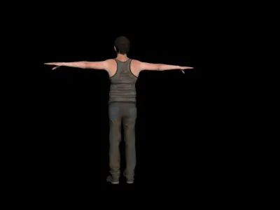 Sci-Fi Man unrigged Free 3D model