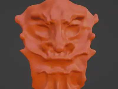 Mask immortal warrior 3D model