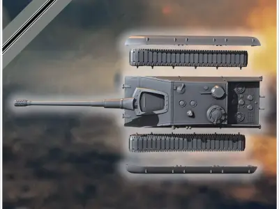 E-100 Krokodil 170mm Entwicklung super-heavy tank - Germany East 3D print model