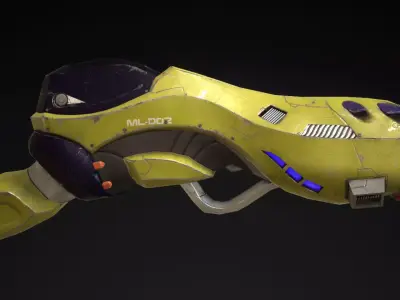 Missile Launcher - PBR Low-poly 3D model