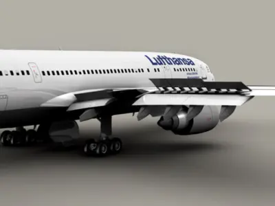 Airbus A300 Lufthansa 3D model
