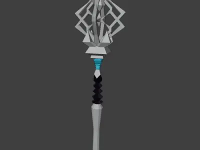 Magic Wand Low-poly 3D model