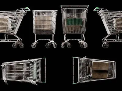 Trash Free low-poly 3D model