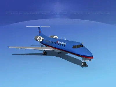 Embraer ERJ-135 British Midland 3D model