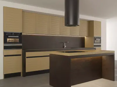 Kitchen 01 3D model buy