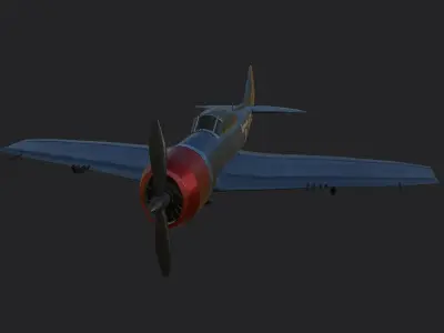 P47 Thunderbolt Aircraft 3D model