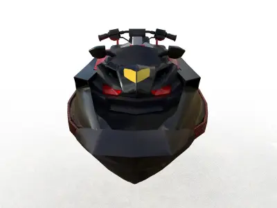 Jet ski 01 Low-poly 3D model