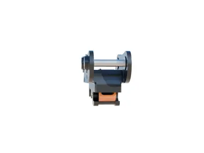 Rockland Excavator Attachment HKR Excavator Coupler - 3D MODEL Low-poly 3D model