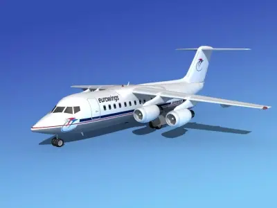 BAe 146-200 Eurowings 3D model