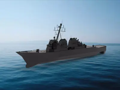 Arleigh Burke-class destroyer 3D model