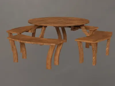 Garden Table 3D model get