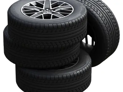 Jeep wheels 3D model